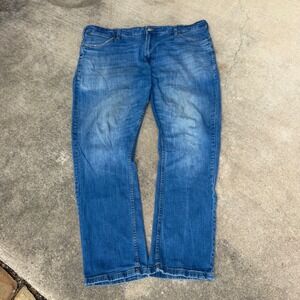 PD&C Stretch Slim Fit Jeans Mens 42x30 Medium Wash Blue Denim Pants